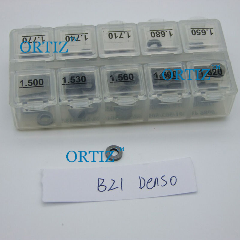 ORTIZ Denso fuel diesel injector nozzle washer valve adjusting shim B21 size1.20mm--1.77mm