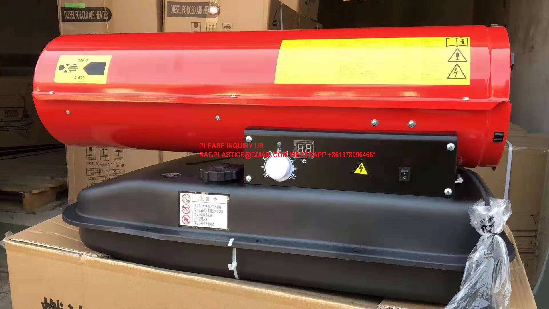 50kw Portable Poultry Farm Heating System Diesel Heater Brooder Chicken House Greenhouse
