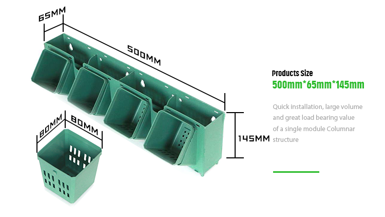 Modern Style Stackable Garden Vertical Plastic Herb Planter for Indoor Planting