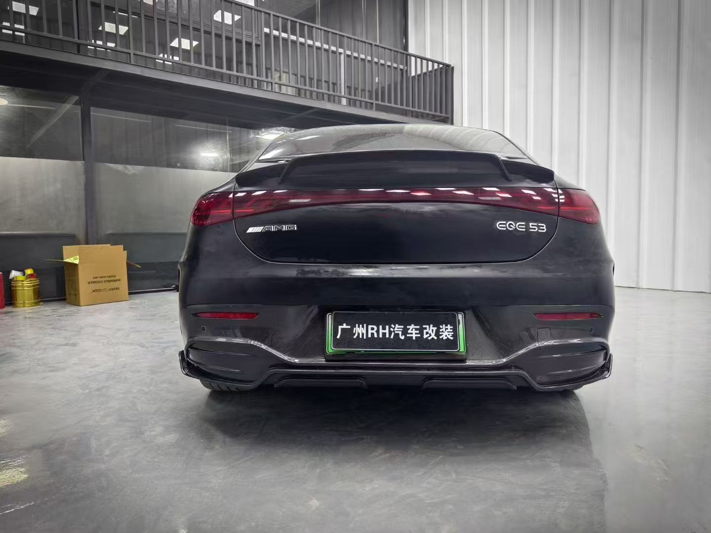 For Mercedes EQE Carbon Fiber Body Kit EQE Upgrade BS Style Carbon Fiber Front Lip Diffuser Spoiler Body Kit