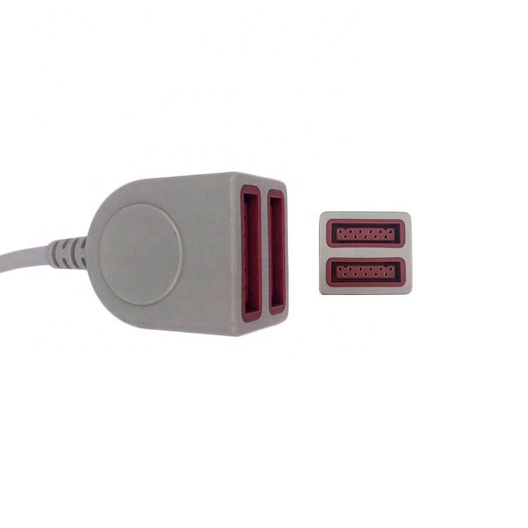 Dual Marquette Patient Monitor GE IBP Cable Compatible 0.3M Length