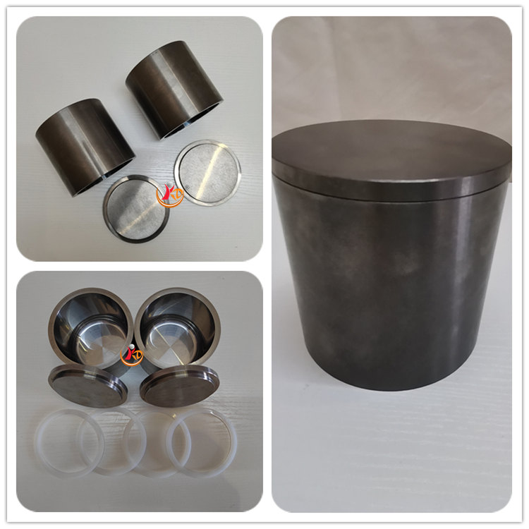 50ml Tungsten Carbide TC Milling Jar with grinding mortar for retsch ball mill
