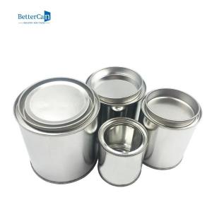 Buy cheap 1/2 Pint Size Empty Metal Paint Can With Lid , Paint Storage Containers For Leftover Paint product