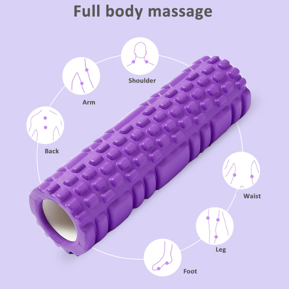 PVC Portable Trigger Point Deep Tissue Roller Six Colours Plantar Fasciitis