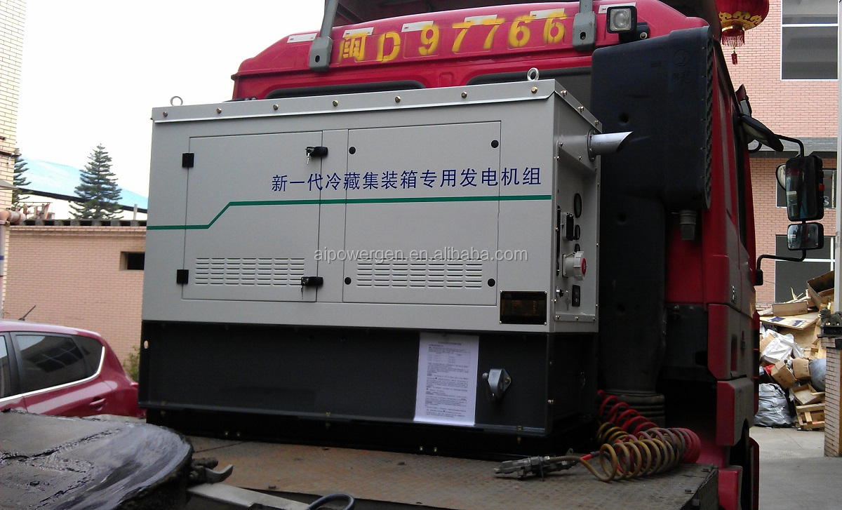 15KW 20KW Reefer Container Generator Water Cooled Genset Clip On 460V