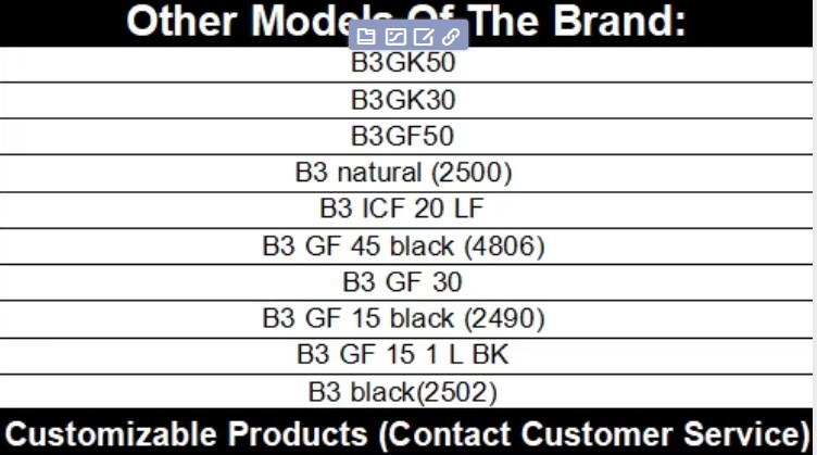 PA6 Germany AKRO B3GF50 enhanced grade high temperature resistance nylon heat resistance solvent plus fiber 30% auto parts