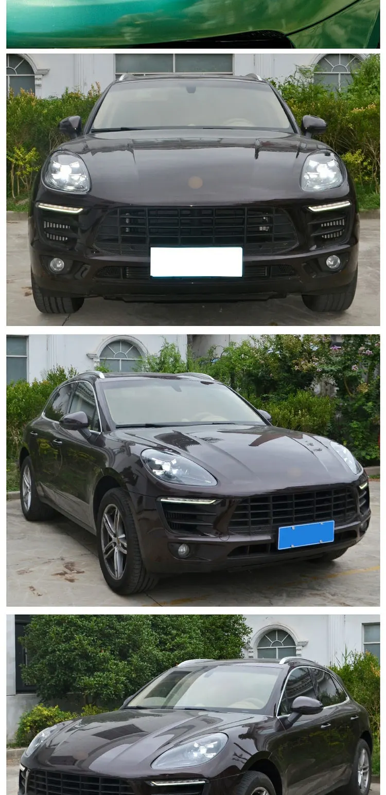 Car LED Headlights For Porsche Macan 2014-2022 Upgrade New 2023 Plug And Play Matrix Led Laser Day Running Lights