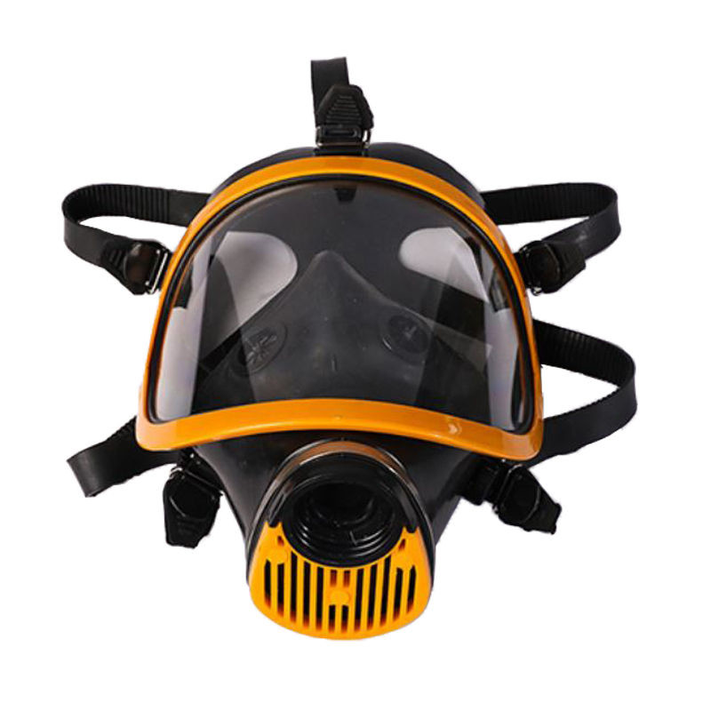 Adjustable Strap Full Face Chemical Mask Puda Self Priming Filter Gas Mask