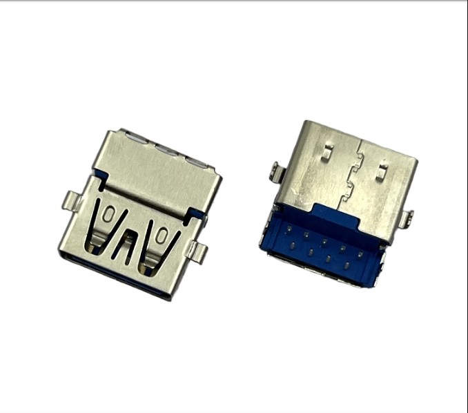 9 Contacts High Speed USB Extension Connector Socket Female For Through Hole Applications