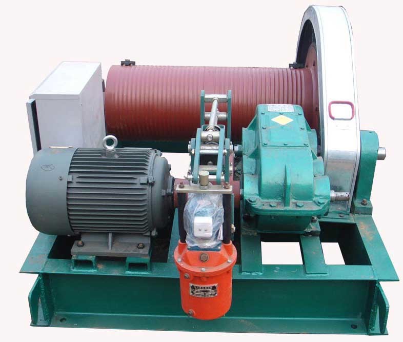 Industrial Electric Wire Rope Winch Machine For Factory / Workshop / Port