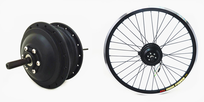 Electric Bike Hub Motor For Electric Bicycles , Left / Right Cable Location