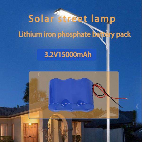 3.2V 32700 LiFePO4 Battery with PCB - 5Ah/10Ah/15Ah Rechargeable Solar Battery Pack for Street Lights & Outdoor Lighting