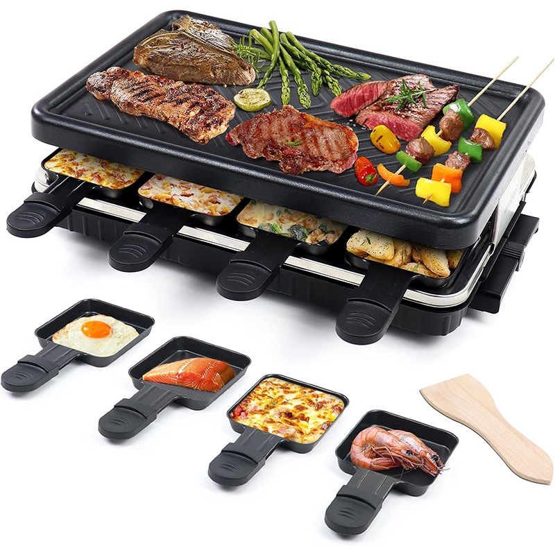 Reversible Electric Crepe Maker With Thermostat Knob For Household Use Non Stick PTFE Material For Different Foods