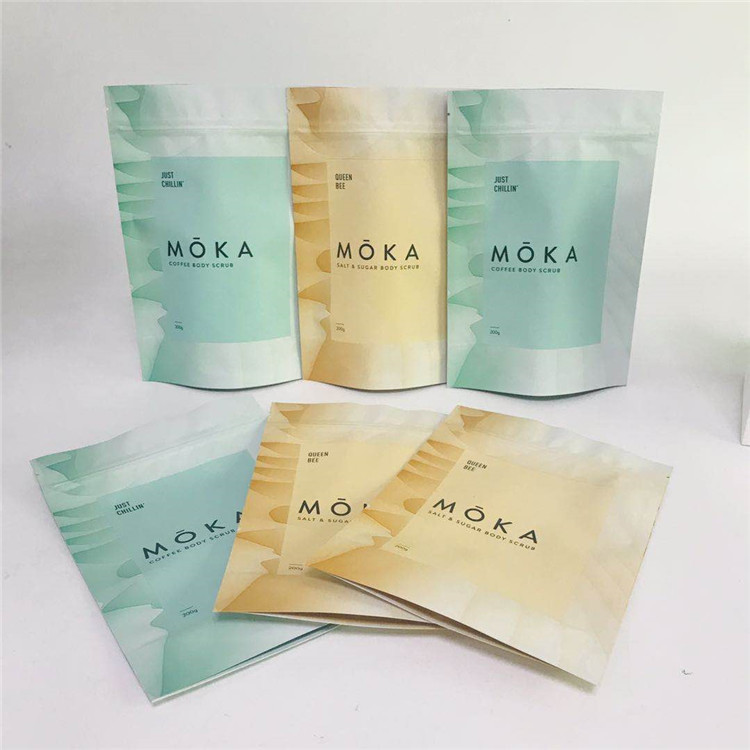 Body Scrub Packaging Bags Digital Printing Matte Aluminum Foil Bath Salts Packaging Bags