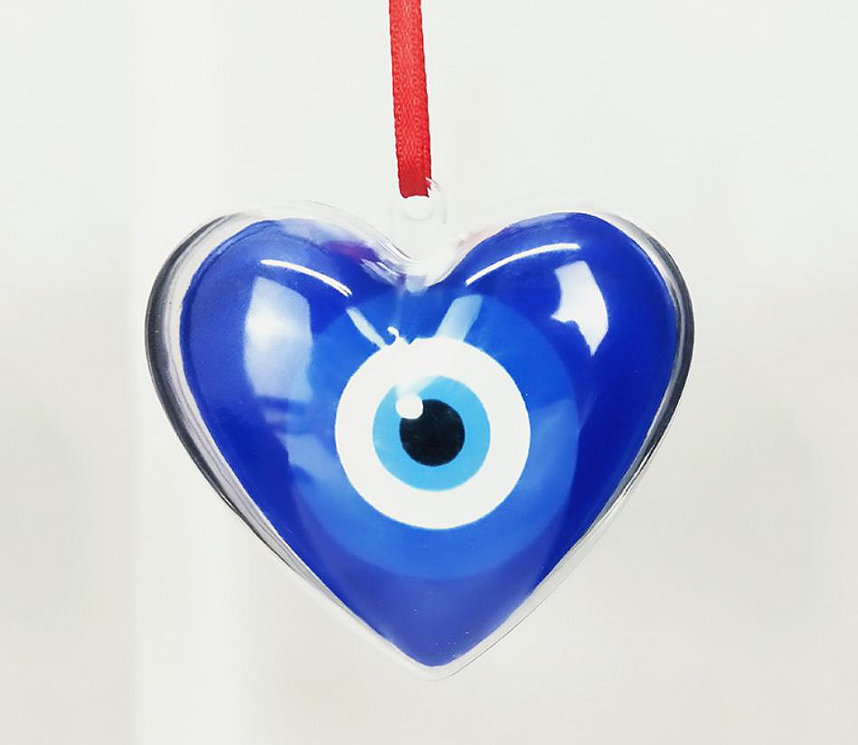 Christmas Heart Circle Star Plastic Ornament Balls Sublimation MDF Hanging