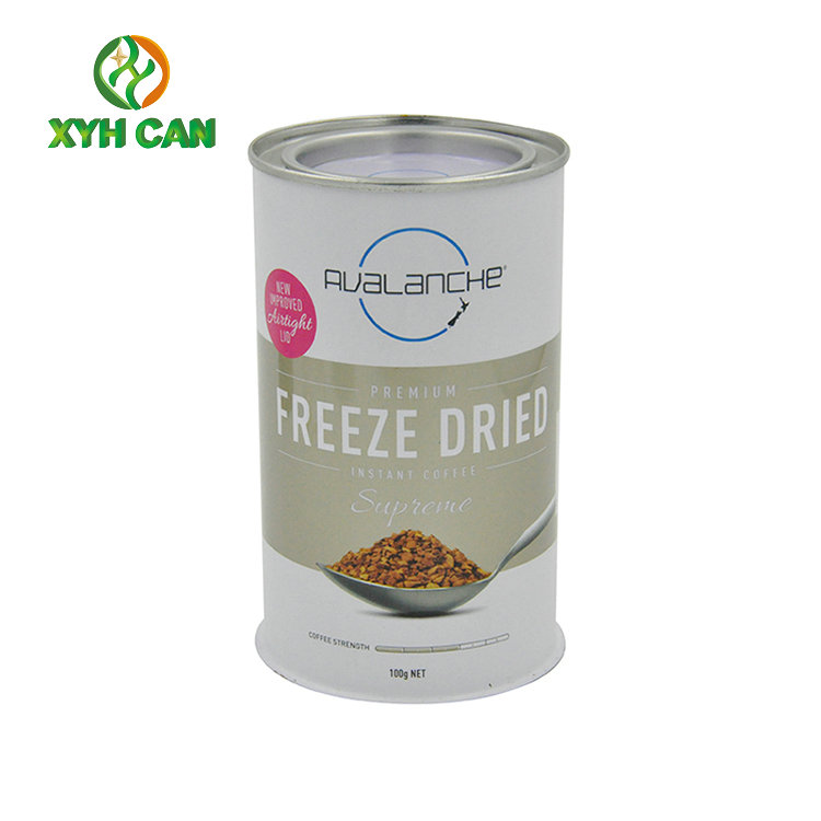 Custom Printing Metal Tin Can Canister Tin Plate Containers 0.18~0.25mm Thickness