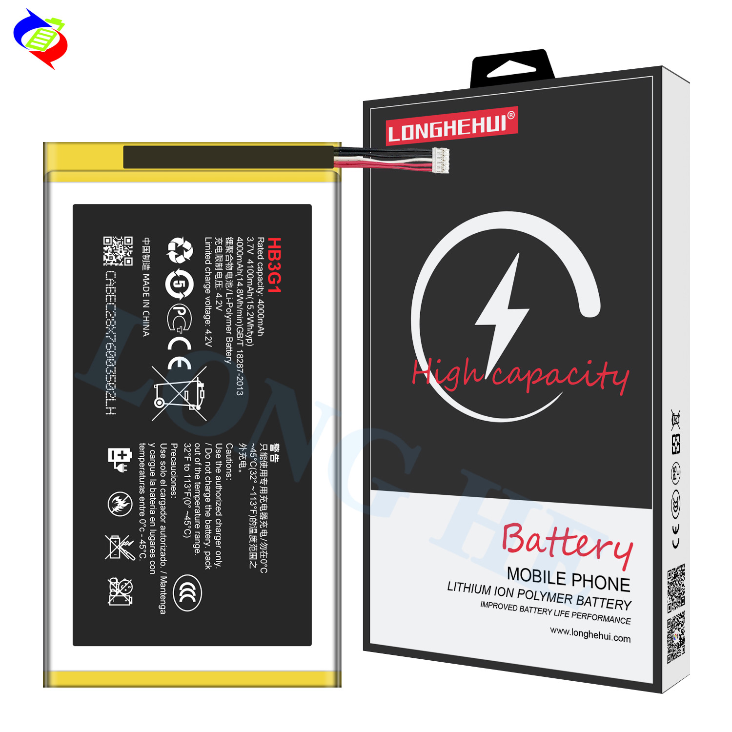 3.7V 4100mAh 15.2Wh HB3G1 For Huawei Mediapad T1 7.0 T1-701u T1-701ua Hb3g1h Battery