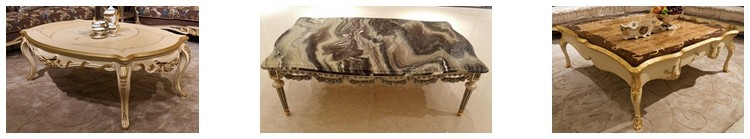 Vintage Marble Top Ottoman Coffee Table FC-126B
