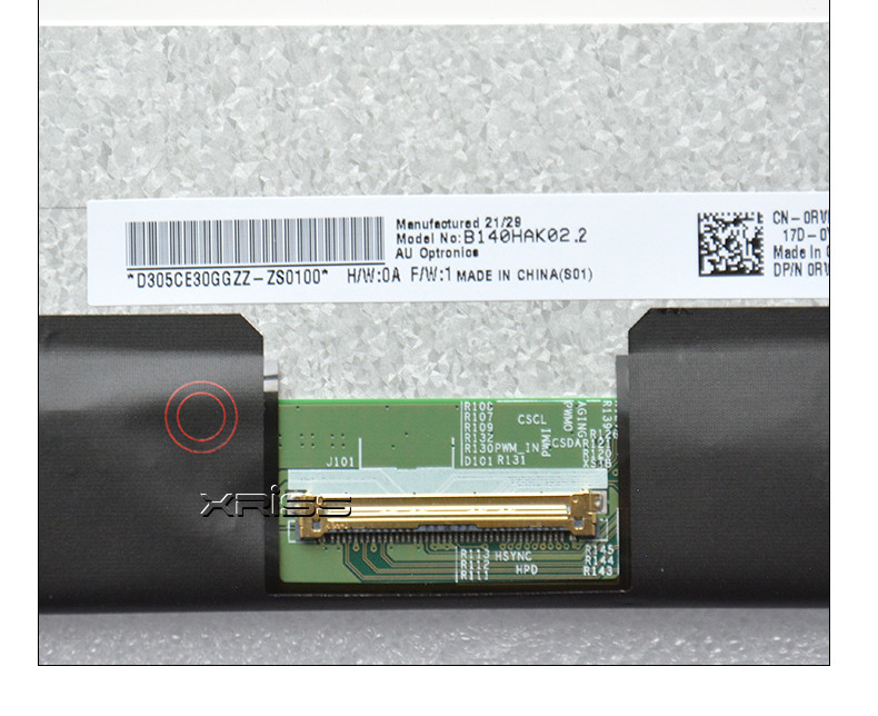 B140HAK02.2 14 Inch Laptop Display LCD Screen In-Cell Touch Slim IPS Panel FHD 40pins