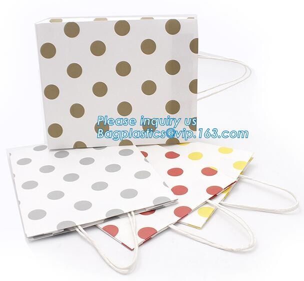 Customized made cheap paper twisted handles white kraft paper bags,wine paper bag with handle wholesale bagplastics pack