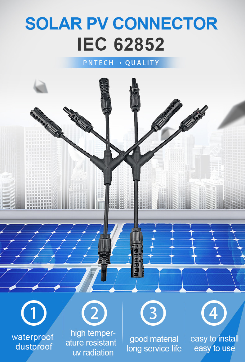 3 Branch Solar Connectors 25A 3Y For Module Power System