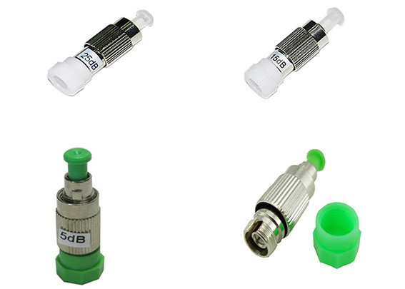 Fiber Optic Variable Attenuator 25 dB FC / APC Type Independence Wavelength