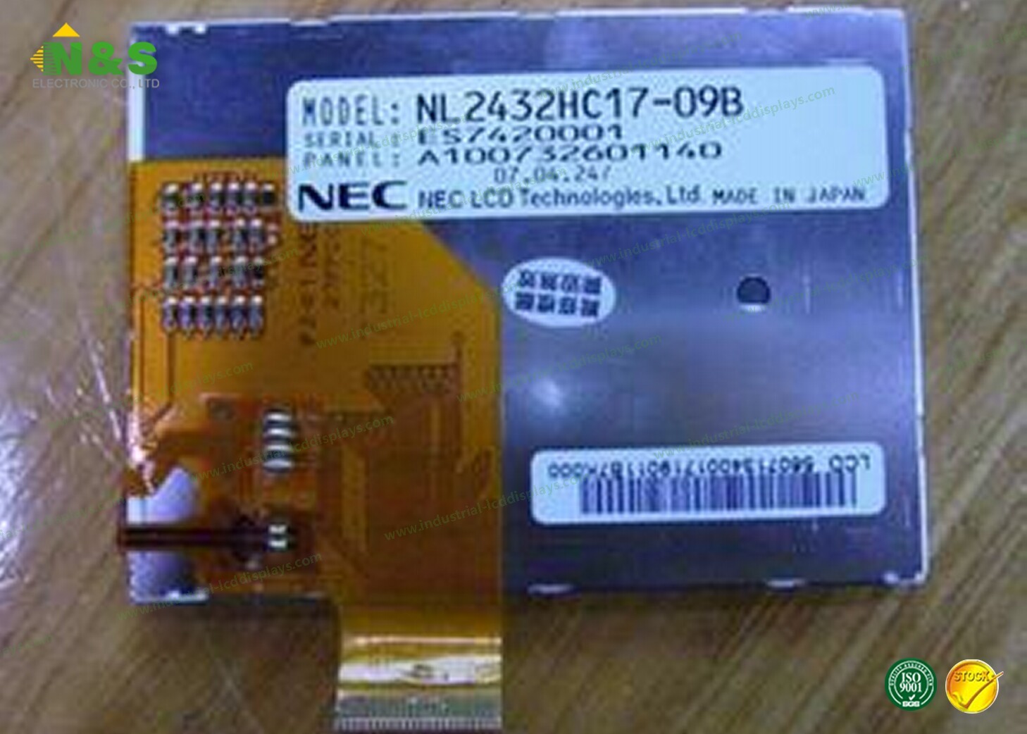 2.7 Inch NEC Professional Displays NL2432HC17-09B , High Resolution LCD Screen Display Panel