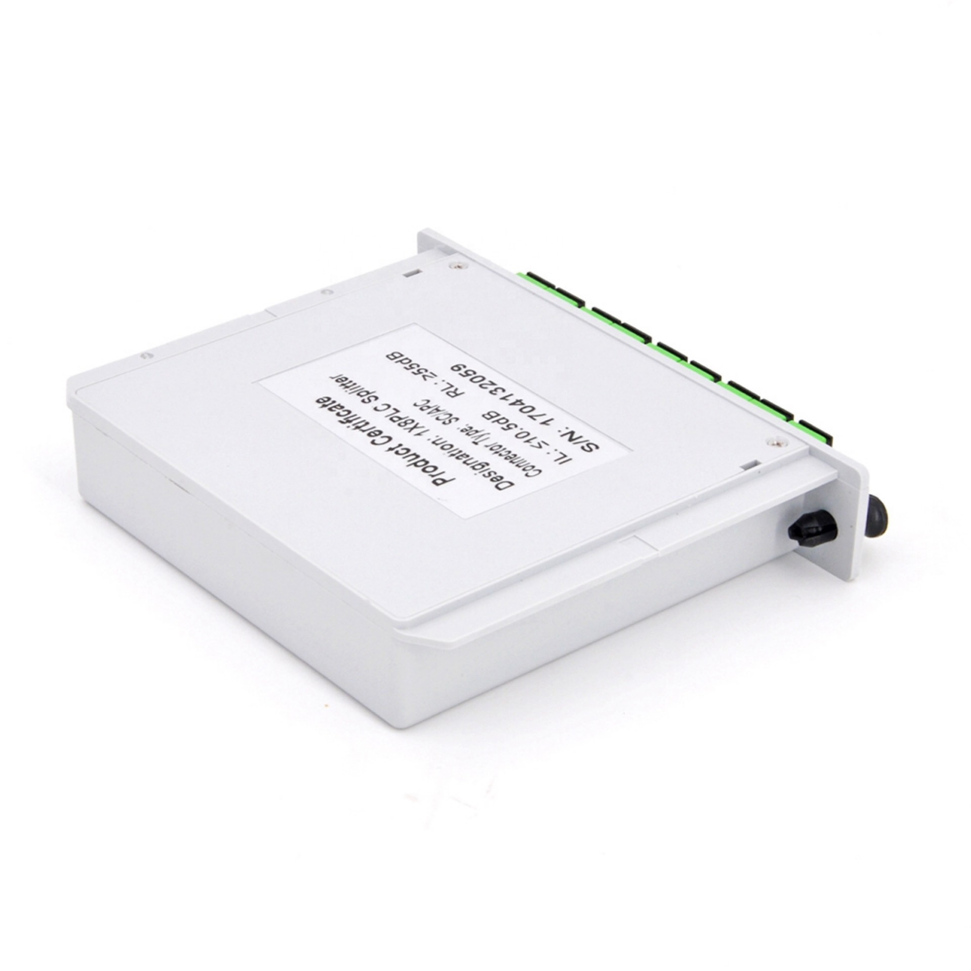 GPON LGX Insert Fiber Optic Splitter , FTTH PLC Splitter Cassette Box SC/APC Connectors