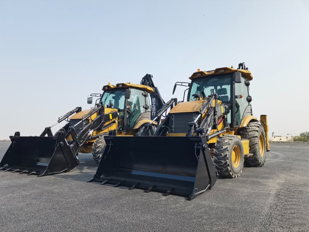 Front End Loader Backhoe 4X4 2.5 Ton Mini Payloader Joystick Towable Retroexcavadora Backhoe Loader