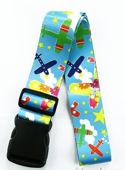 Multi Colors Personalised Luggage Straps With Quick - Release Buckle