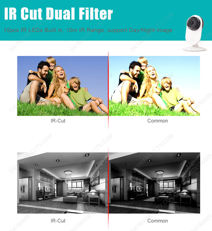 One key installation plug and play wireless hd video camera