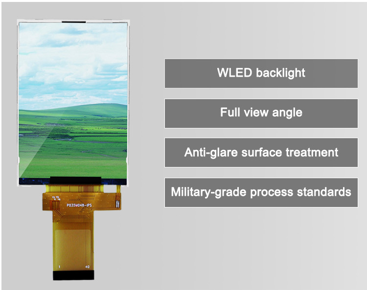 Polcd 350 Nit 800X480 5 Inch Ips Display 18 BIT RGB Ips Tft Display 153 * 153 Um