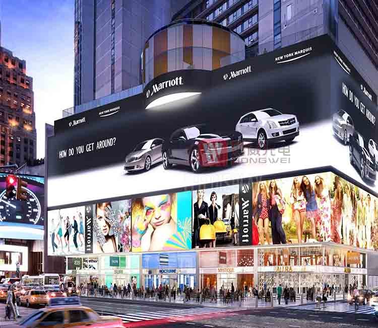 Front Access 500x1000mm Outdoor LED Video Wall Iron Waterproof Cabinet P4.81