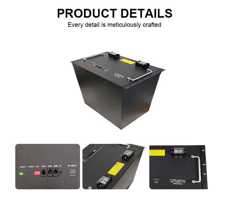 Stackable 48 Volt 200ah Lithium Battery Lithium Iron Phosphate Batteries For Solar Storage