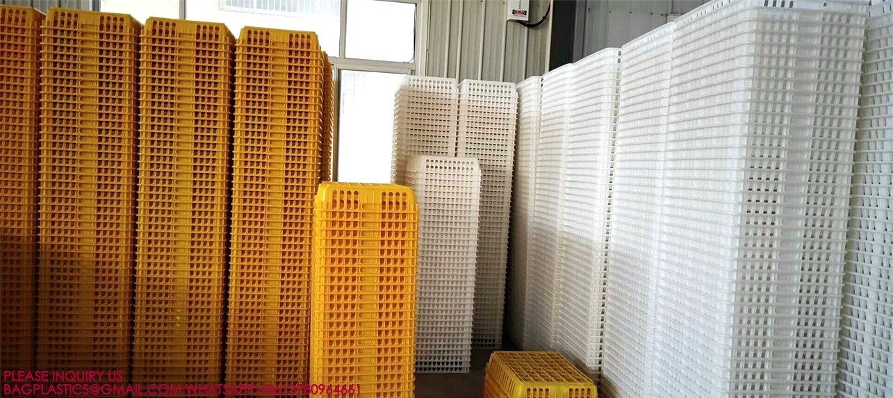 Plastic Poultry Transport Cage Transport Box Transportation Crate Chicken, Duck, Goose Cage