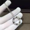 Buy cheap 18K White Gold Love Necklace , Real Diamond Paved 18k White Gold Necklace from wholesalers