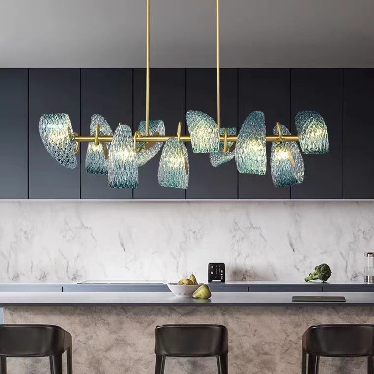 Luxury Hanging Fixture Firework Pendant Lights Led Lighting Modern Flower Glass Chandeliers And Lamps