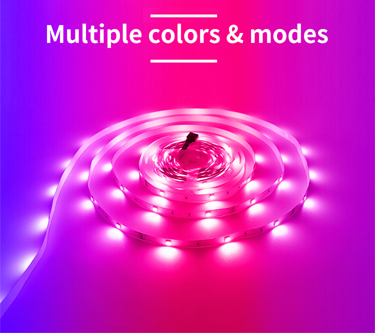 Light Strings Item Type Portable 5V RGB SMD 5050 LED Light Strip With 24-KEY Control Set