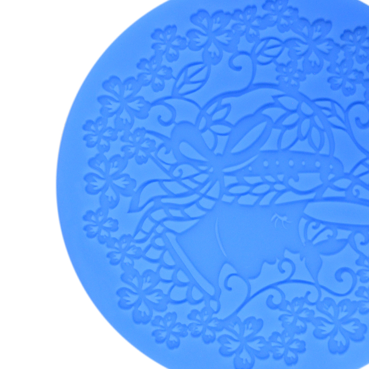 Handmade Silicone Baking Utensils Round Lace Mat Mold Cake Decorating