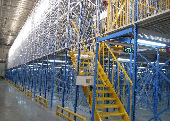 Warehouse Multi Tier Mezzanine Rack Pallet Racking Mezzanine Floors