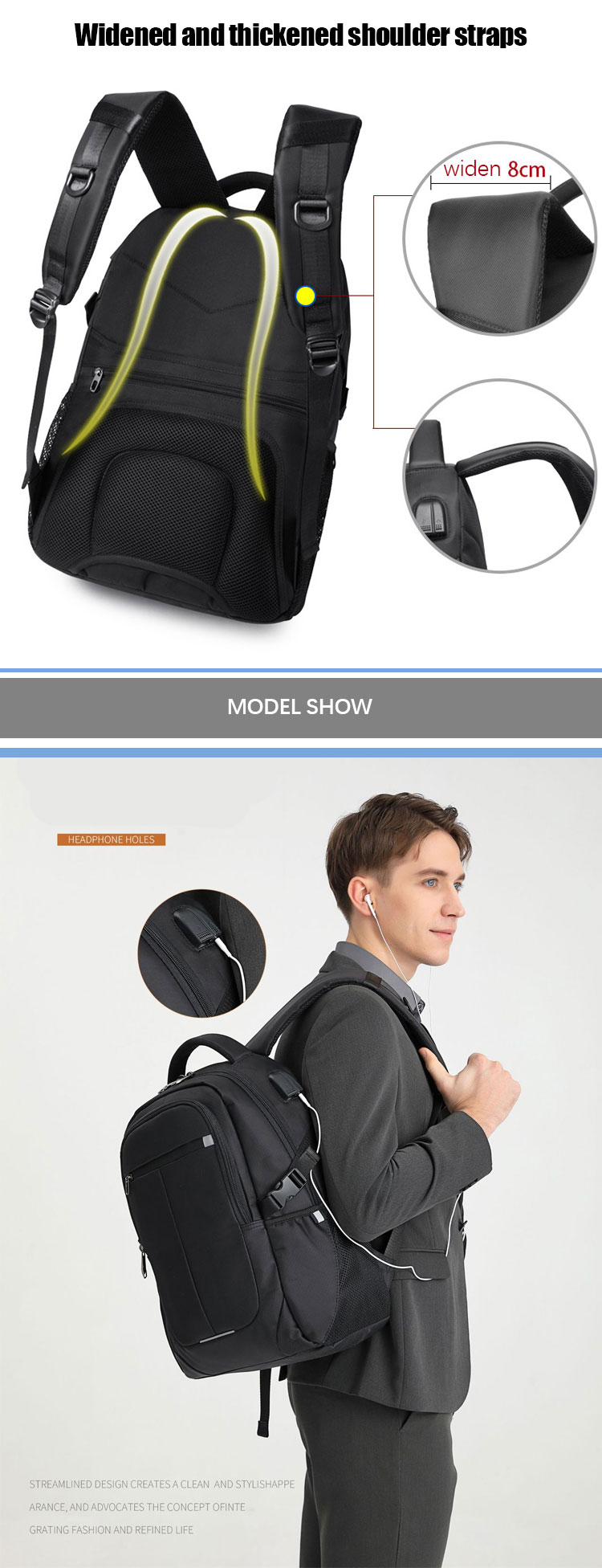 OEM Oxford Casual Business Travel Backpack Bag Fashion Waterproof Large Laptop Bags