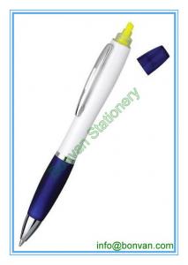 Buy cheap plastic highlighter ball pen, advertising highlighter and ball pen product