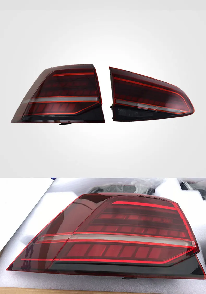 Taillight Assembly For Volkswagen Vw Golf 7 13-21 Retrofit 7.5 Generation Full Led Rear Tail Light Flow Steering Running