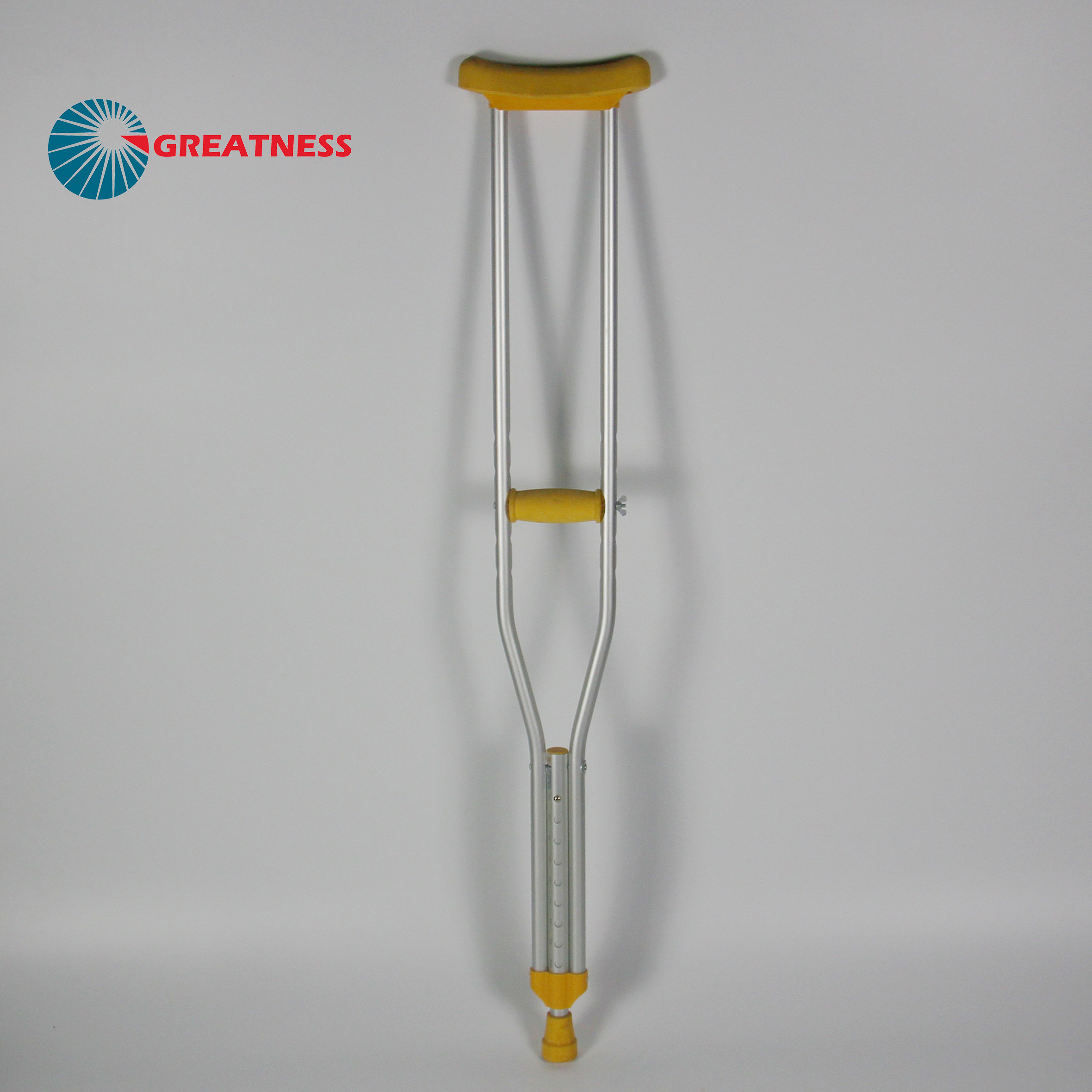 Multi Size Adjustable Aluminum Axillary Crutch Matte Finish