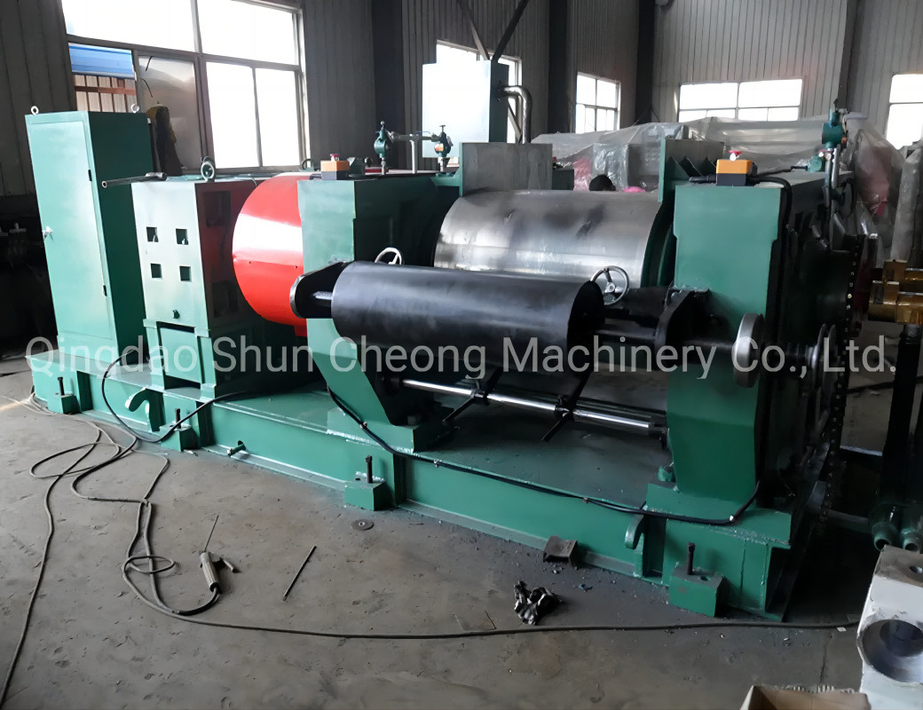 XKJ-480 Reclaimed Rubber Machine , Rubber Refining Mill 500 Kg Per Hour