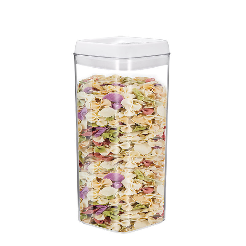 BPA free Customized Square Type Set Of 3pcs Plastic Airtight Food Storage Box