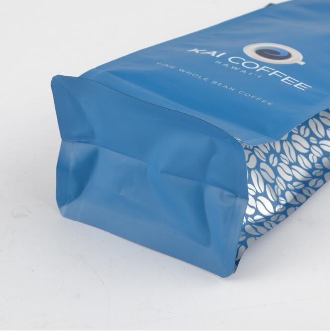 High Barrier Printing Aluminum Foil Side Gusset Coffee Bags OEM With Zipper / Tin Tie