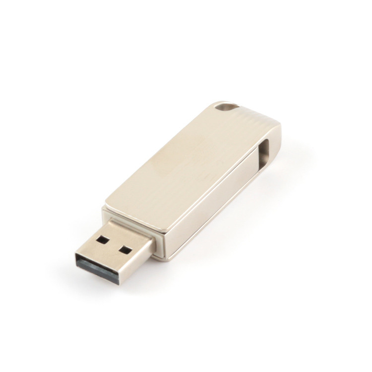 Flexible Twist 3.0 2.0 Usb Flash Drive , 128GB 256GB Matt Metal Swivel Usb 100MBS