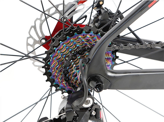 700x25C Wheel Carbon Fiber Hybrid Bike , 45cm Frame Bike XL Size Stable Frame