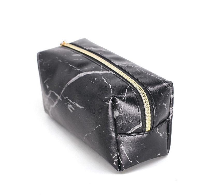 Wholesale Fashion Travel Portable Marble Cosmetic Makeup Bag With Tassel